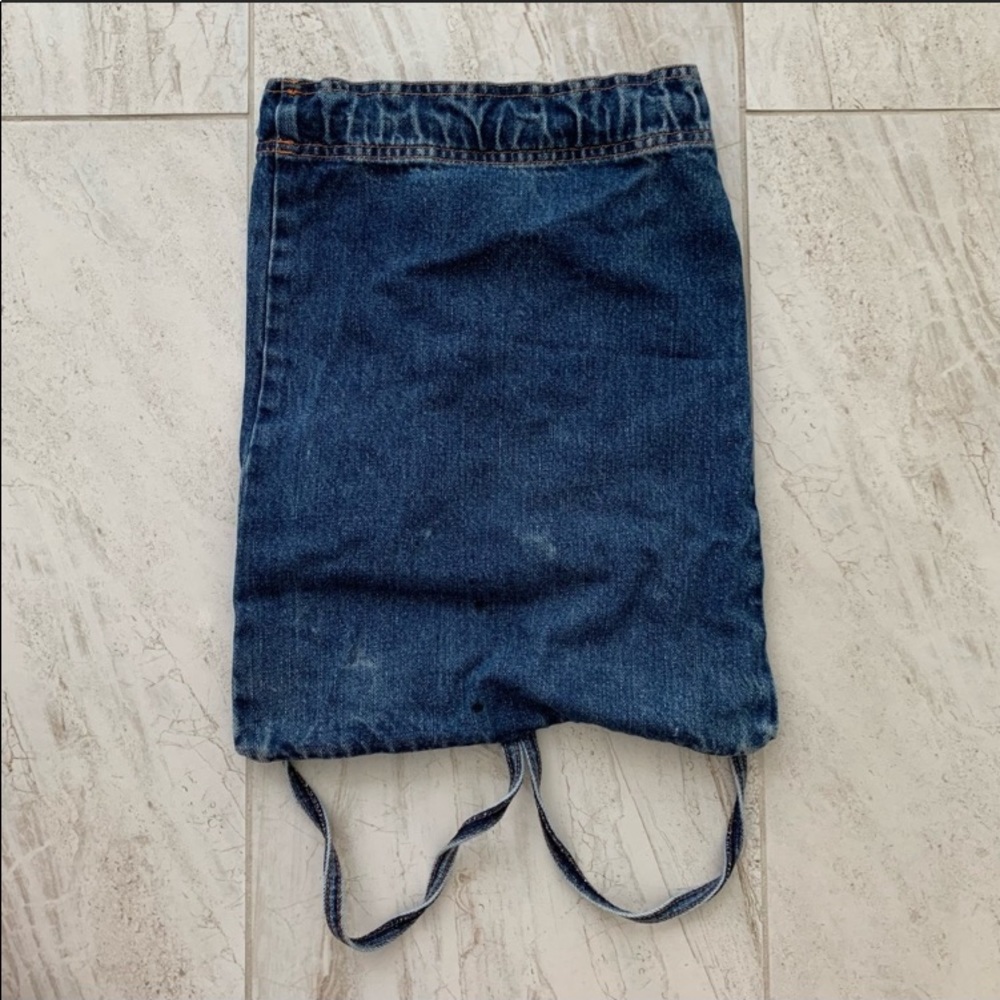 🔥 Vintage Denim YSL drawstring Backpack - Picture 2 of 8